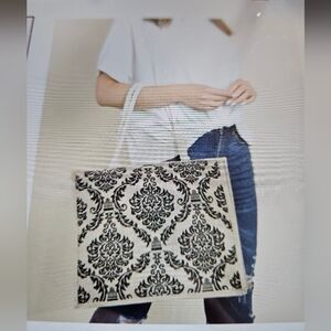 A Girl Thing Black and Cream Shoulder Bag